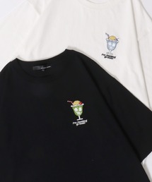2026SS新柄 Embroidery T-shirt/サガラ ワンポイント刺繍 オーバーサイズ 半袖Tシャツ レディース メンズ