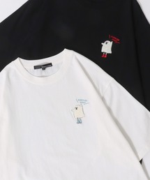2026SS新柄 Embroidery T-shirt/サガラ ワンポイント刺繍 オーバーサイズ 半袖Tシャツ レディース メンズ