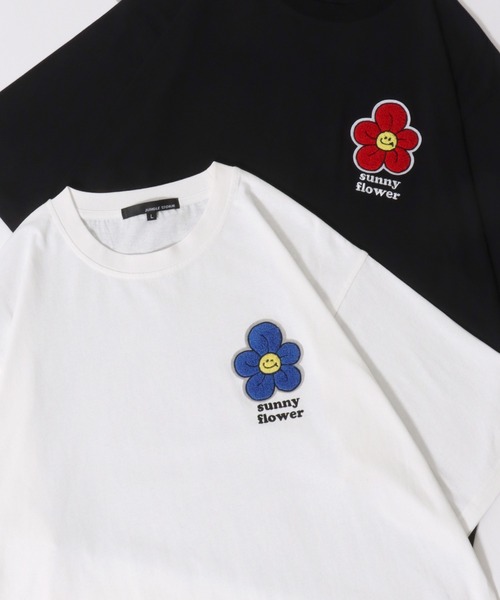 SITRY（シトリー）の「Embroidery T-shirt/別注柄 サガラ ワンポイント刺繍 オーバーサイズ 半袖Tシャツ レディース メンズ（Tシャツ/カットソー・メンズ・ホワイト系その他/ブラック/ブラック系その他/ホワイト/ホワイト系その他2/ホワイト系その他3/ブラック系その他2/ブラック系その他3・M/L）」の3枚目の写真