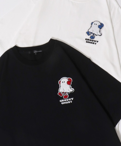 SITRY（シトリー）の「Embroidery T-shirt/別注柄 サガラ ワンポイント刺繍 オーバーサイズ 半袖Tシャツ レディース メンズ（Tシャツ/カットソー・メンズ・ホワイト系その他/ブラック/ブラック系その他/ホワイト/ホワイト系その他2/ホワイト系その他3/ブラック系その他2/ブラック系その他3・M/L）」の8枚目の写真