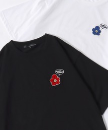 SITRY | 2026SS新柄 Embroidery T-shirt/サガラ ワンポイント刺繍 オーバーサイズ 半袖Tシャツ レディース メンズ(Tシャツ/カットソー)