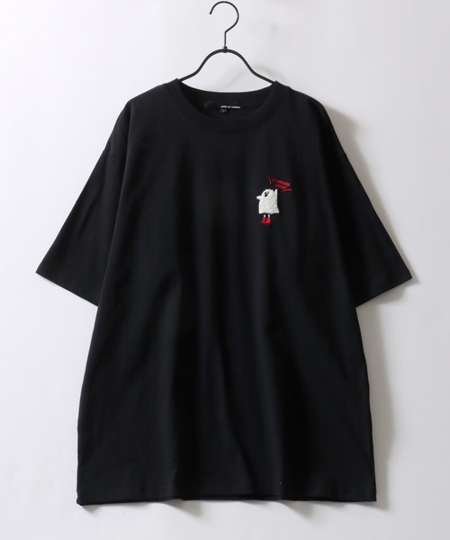 SITRY（シトリー）の「Embroidery T-shirt/別注柄 サガラ ワンポイント刺繍 オーバーサイズ 半袖Tシャツ レディース メンズ（Tシャツ/カットソー・メンズ・ホワイト系その他/ブラック/ブラック系その他/ホワイト/ホワイト系その他2/ホワイト系その他3/ブラック系その他2/ブラック系その他3・M/L）」の9枚目の写真