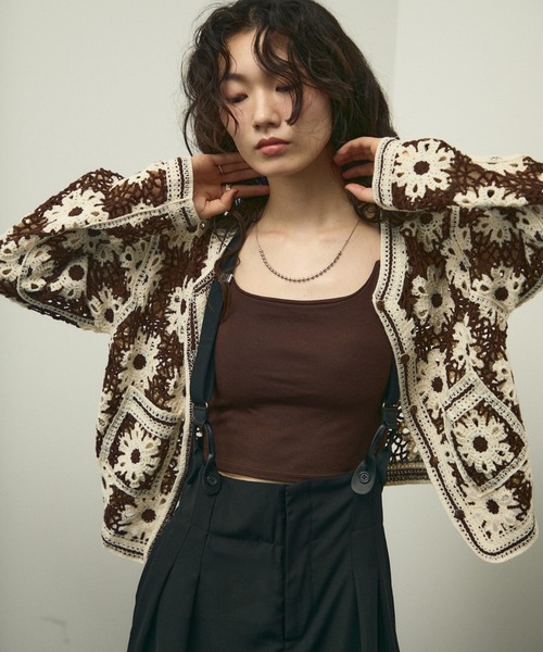 Crochet Knit Cardigan / クロシェニットカーディガン