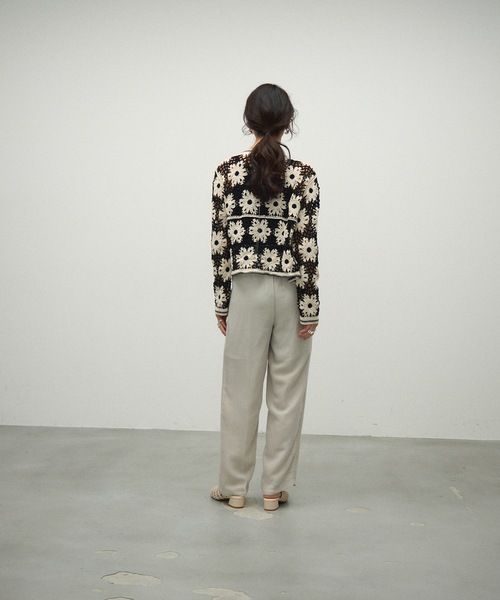 Lutim by u（ルチバイユー）の「Crochet Knit Cardigan / クロシェニットカーディガン（カーディガン/ボレロ・レディース・ブラック/ブラウン・FREE）」の12枚目の写真