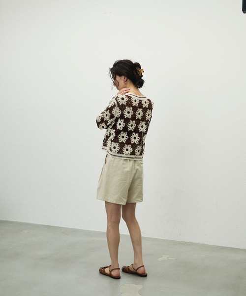 Lutim by u（ルチバイユー）の「Crochet Knit Cardigan / クロシェニットカーディガン（カーディガン/ボレロ・レディース・ブラック/ブラウン・FREE）」の17枚目の写真