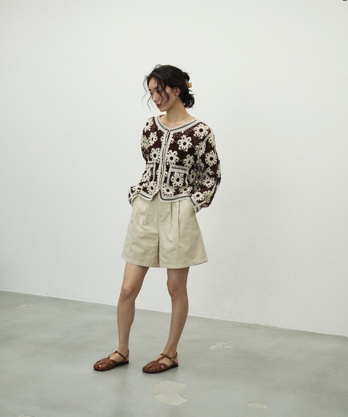 Lutim by u（ルチバイユー）の「Crochet Knit Cardigan / クロシェニットカーディガン（カーディガン/ボレロ・レディース・ブラック/ブラウン・FREE）」の21枚目の写真