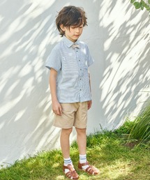 utremi（ユトレミ）の「【ベビー/キッズ】シャツ＆パンツ（蝶ネクタイ付）綿100％（セットアップ）」