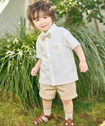 utremi（ユトレミ）の「【ベビー/キッズ】シャツ＆パンツ（蝶ネクタイ付）綿100％（セットアップ）」