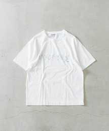 30/1度詰天竺プリントクルーT