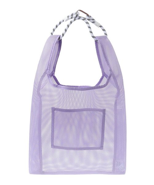 AMERICAN HOLIC（アメリカンホリック）の「ロープ付メッシュトートバッグ（トートバッグ・レディース・ブラック/サックスブルー/ピンク/ラベンダー/アイボリー・FREE）」の19枚目の写真