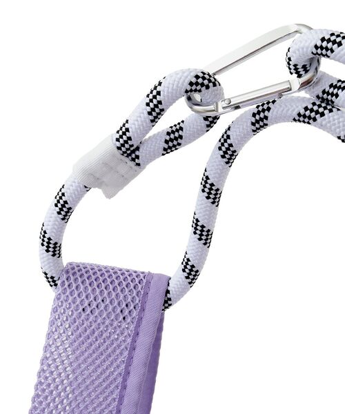 AMERICAN HOLIC（アメリカンホリック）の「ロープ付メッシュトートバッグ（トートバッグ・レディース・ブラック/サックスブルー/ピンク/ラベンダー/アイボリー・FREE）」の15枚目の写真