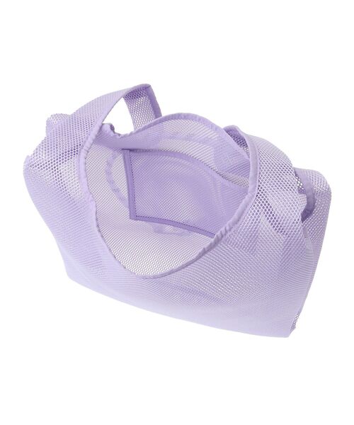 AMERICAN HOLIC（アメリカンホリック）の「ロープ付メッシュトートバッグ（トートバッグ・レディース・ブラック/サックスブルー/ピンク/ラベンダー/アイボリー・FREE）」の14枚目の写真