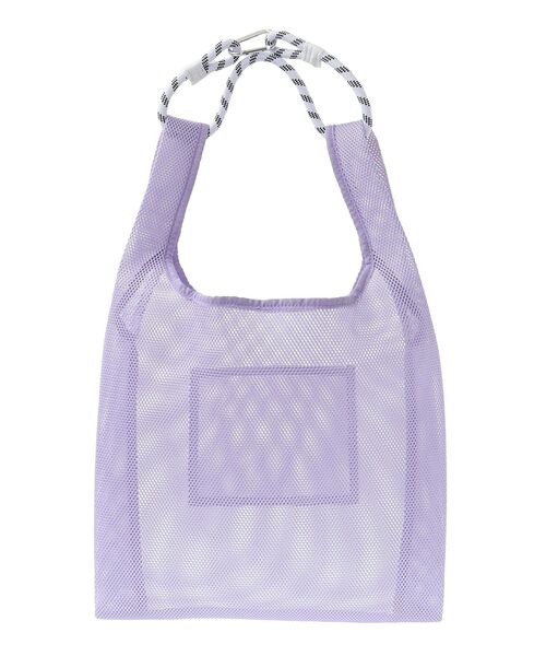 AMERICAN HOLIC（アメリカンホリック）の「ロープ付メッシュトートバッグ（トートバッグ・レディース・ブラック/サックスブルー/ピンク/ラベンダー/アイボリー・FREE）」の8枚目の写真