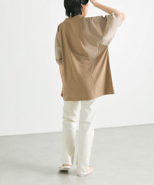 tシャツ ショルダー切替Tシャツ「SUM1 STYLE（スミ スタイル)」 レディース ear PAPILLONNER tシャツ ショルダー切替Tシャツ「SUM1 STYLE
