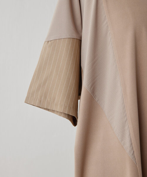 ear PAPILLONNER（イアパピヨネ）の「ショルダー切替Tシャツ【SUM1 STYLE（スミ スタイル)】（Tシャツ/カットソー・レディース・ブラック/モカ・FREE）」の13枚目の写真