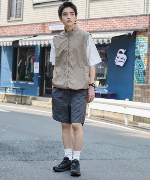 WEGO(ウィゴー)の「WEGO/ナイロンイージーショーツ(カーゴパンツ・メンズ・オリーブ/ブラック/ダークグレー・SMALL/MEDIUM/LARGE)」の5枚目の写真