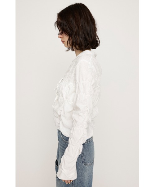 SHIRRING SKIPPER RIBBON SH シャーリング スキッパー リボン