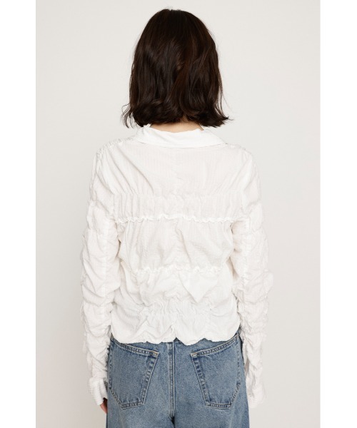 SHIRRING SKIPPER RIBBON SH シャーリング スキッパー リボン