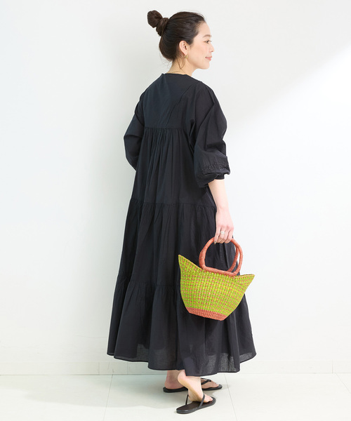 Fanaka（ファナカ）の「FANAKA/ファナカ チカンカリ風ふっくら刺繍ワンピース（ワンピース・レディース・ピンク/ブラック/ブルー・FREE）」の7枚目の写真