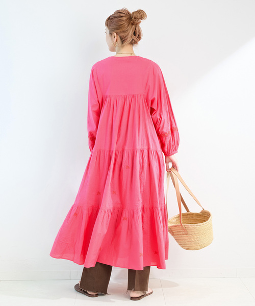 Fanaka（ファナカ）の「FANAKA/ファナカ チカンカリ風ふっくら刺繍ワンピース（ワンピース・レディース・ピンク/ブラック/ブルー・FREE）」の19枚目の写真