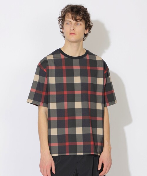 CB CRESTBRIDGE（シービークレストブリッジ）の「【WEB限定カラーあり】クレストブリッジチェックTシャツ（Tシャツ/カットソー・メンズ・ライトブルー/チャコールグレー/ネイビー/ベージュ系その他・2/1/3）」の4枚目の写真