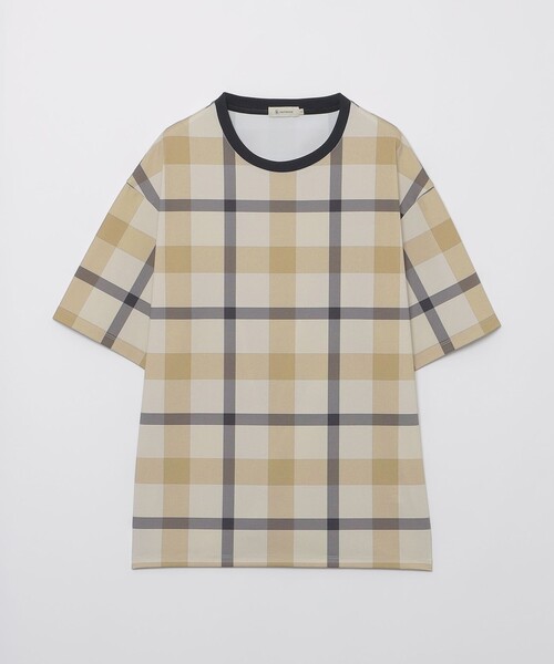 CB CRESTBRIDGE（シービークレストブリッジ）の「【WEB限定カラーあり】クレストブリッジチェックTシャツ（Tシャツ/カットソー・メンズ・ライトブルー/チャコールグレー/ネイビー/ベージュ系その他・2/1/3）」の5枚目の写真