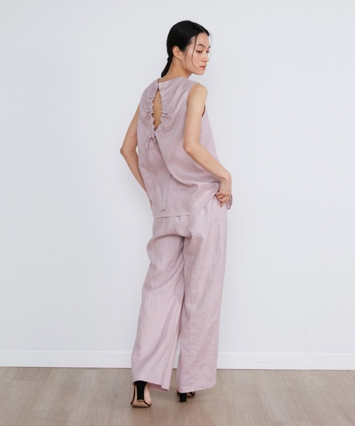 リネンボックスプリーツブラウス《la veille by SUPERIOR CLOSET