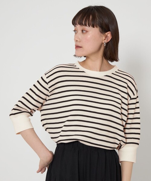 セール】【WEB限定】＜at ease＞ワッフル ショートスリーブT（T
