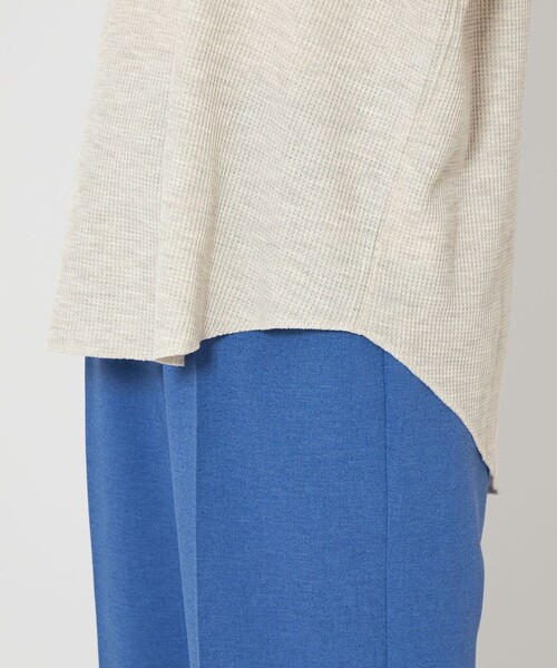 green label relaxing（グリーンレーベルリラクシング）の「【WEB限定】＜at ease＞ワッフル ショートスリーブT（Tシャツ/カットソー・レディース・ダークグレー/その他1/オフホワイト/ナチュラル・FREE）」の19枚目の写真