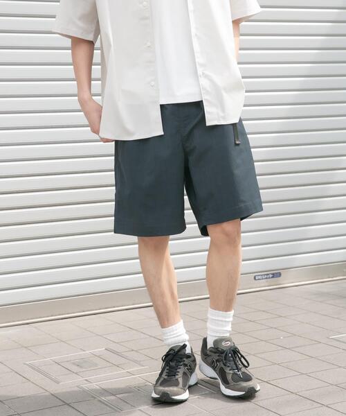 FORK&SPOON(フォークアンドスプーン)の「FORK&SPOON TEC LINENショートパンツ(その他パンツ・メンズ・ライトグレー/ブラック/ブルー系その他・5/4)」の3枚目の写真
