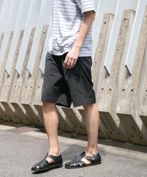 FORK&SPOON(フォークアンドスプーン)の「FORK&SPOON TEC LINENショートパンツ(その他パンツ・メンズ・ライトグレー/ブラック/ブルー系その他・5/4)」の4枚目の写真
