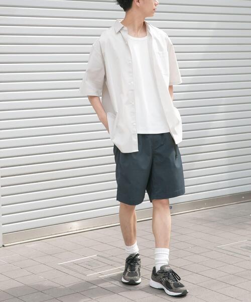 FORK&SPOON(フォークアンドスプーン)の「FORK&SPOON TEC LINENショートパンツ(その他パンツ・メンズ・ライトグレー/ブラック/ブルー系その他・5/4)」の13枚目の写真