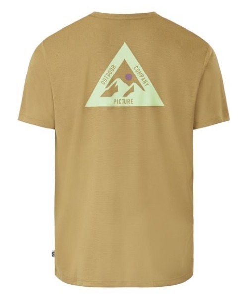 PICTURE ORGANIC CLOTHING(ピクチャーオーガニッククロージング)の「【PICTURE/ピクチャー】TIMONT SS URBAN TECH TEE/半袖バックプリントTシャツ(Tシャツ/カットソー・メンズ・サンドベージュ・LARGE)」の1枚目の写真