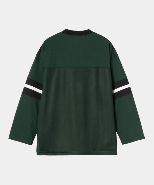 【carhartt】\"L/S Detroit Mesh\"メッシュ長袖ロゴTシャツ/green carhartt】L/S Detroit Meshメッシュ長袖ロゴTシャツ/green