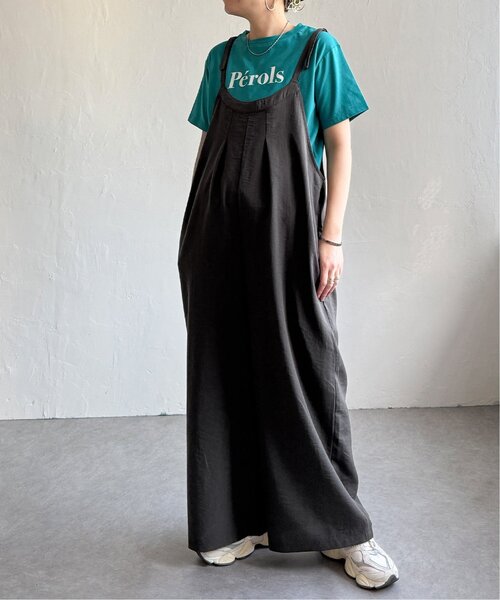 LBC(エルビーシー)の「キャミワイドサロペット(サロペット/オーバーオール・レディース・ブラック/グレー・M)」の19枚目の写真