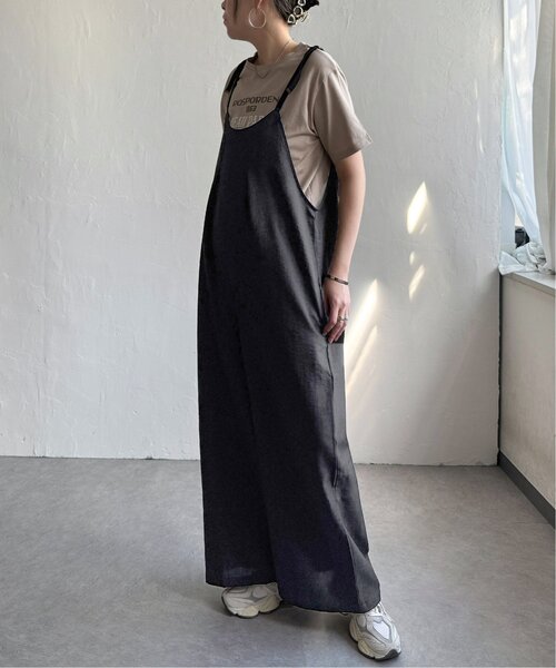 LBC(エルビーシー)の「キャミワイドサロペット(サロペット/オーバーオール・レディース・ブラック/グレー・M)」の22枚目の写真