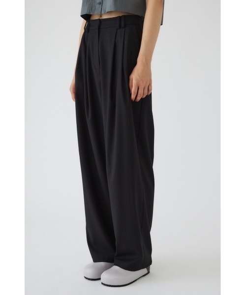 PRE ORDER】W tuck wide slacks ダブルタックワイドスラックス
