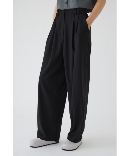 リムアーク　パンツ PRE ORDER】W tuck wide slacks ダブルタックワイドスラックス
