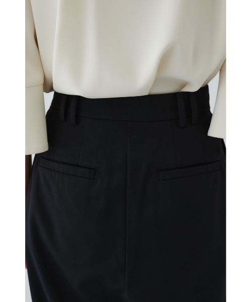 RIM.ARK(リムアーク)の「W tuck wide slacks ダブルタックワイドスラックス(スラックス・レディース・ブラック/ライトベージュ/チャコールグレー/スモークピンク・36/38)」の13枚目の写真