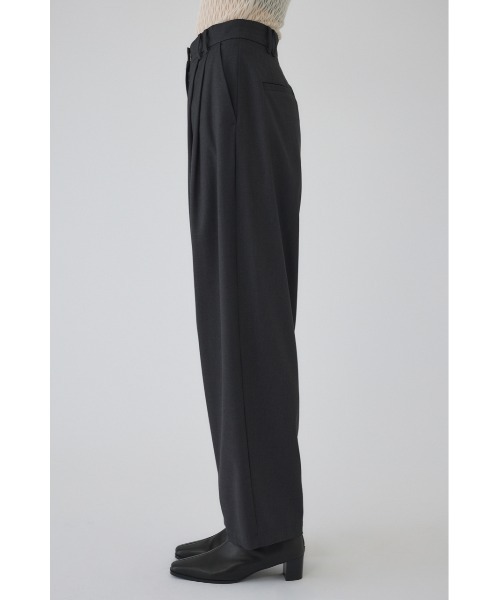 W tuck wide slacks ダブルタックワイドスラックス（スラックス）｜RIM