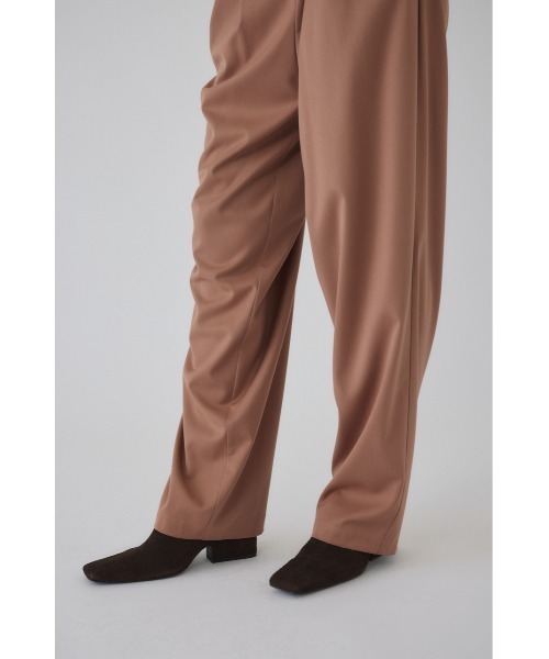 RIM.ARK(リムアーク)の「W tuck wide slacks ダブルタックワイドスラックス(スラックス・レディース・ブラック/ライトベージュ/チャコールグレー/スモークピンク・36/38)」の10枚目の写真