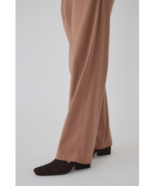 RIM.ARK(リムアーク)の「W tuck wide slacks ダブルタックワイドスラックス(スラックス・レディース・ブラック/ライトベージュ/チャコールグレー/スモークピンク・36/38)」の9枚目の写真