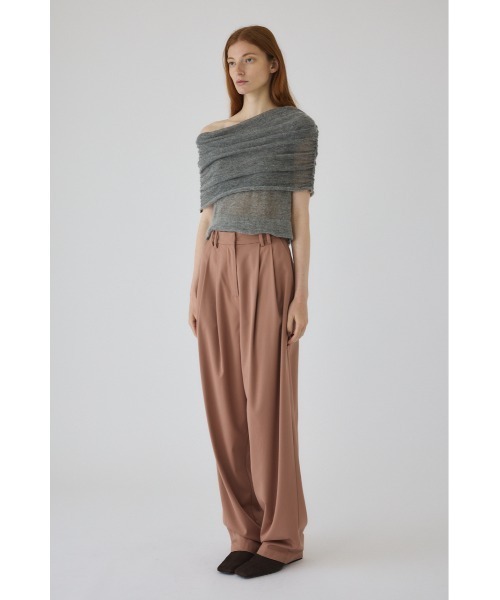 W tuck wide slacks ダブルタックワイドスラックス（スラックス）｜RIM