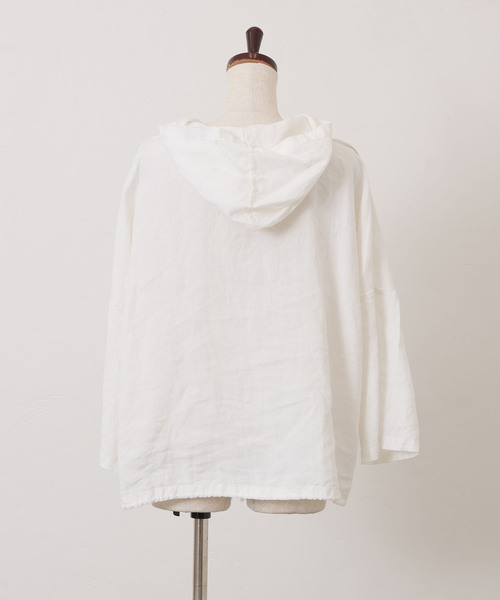 新品！今期journal standard luxeリネン フードプルシャツ JOURNAL STANDARD LUXE ブラウス シャツ リネン フードプル