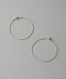 フロート] K10YG ワイヤー フープピアス（ピアス（両耳用））｜ete