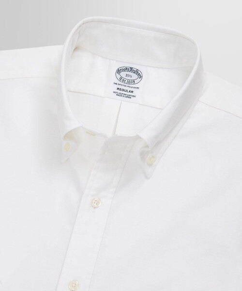 BROOKS BROTHERS(ブルックスブラザーズ)の「スーピマコットン オックスフォード ショートスリーブ ドレスシャツ Regular Fit(ビジネスシャツ・メンズ・ブルー/ホワイト/ホワイト×ブルー・14.5/16/15.5/15 /17.5/17/16.5)」の12枚目の写真