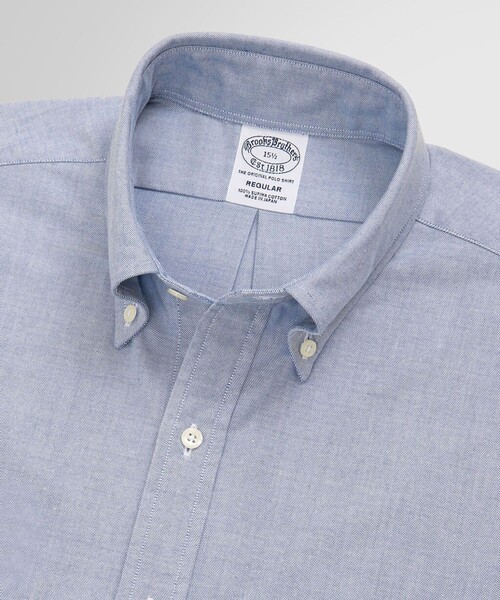 BROOKS BROTHERS(ブルックスブラザーズ)の「スーピマコットン オックスフォード ショートスリーブ ドレスシャツ Regular Fit(ビジネスシャツ・メンズ・ブルー/ホワイト/ホワイト×ブルー・14.5/16/15.5/15 /17.5/17/16.5)」の6枚目の写真