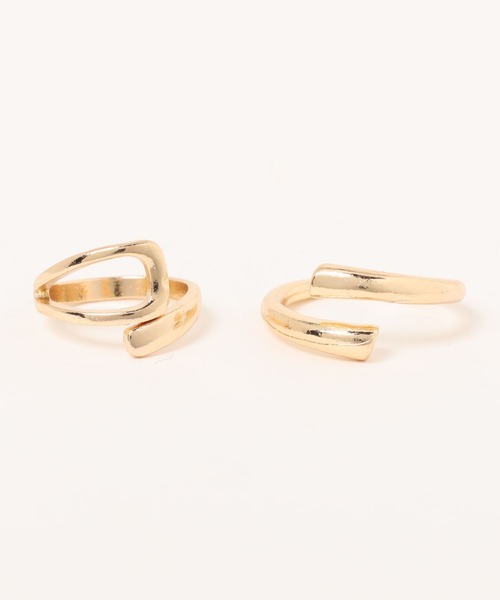 apres jour mignon(アプレジュールミニョン)の「【apresjour mignon×ARIAZ】デザインリングセット(リング・レディース・シルバー/ゴールド・ONESIZE)」の3枚目の写真