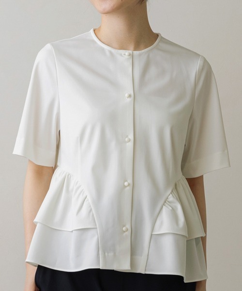 tシャツ 「SONO/ソーノ」「Summer Stretch」フロートギャザーフリルカーディガン レディース SONO/ソーノ】【Summer Stretch】ﾌﾛｰﾄｷﾞｬｻﾞｰﾌﾘﾙｶｰﾃﾞｨｶﾞﾝ（T