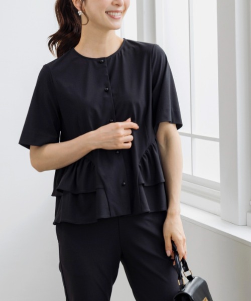 tシャツ 「SONO/ソーノ」「Summer Stretch」フロートギャザーフリルカーディガン レディース SONO/ソーノ】【Summer Stretch】ﾌﾛｰﾄｷﾞｬｻﾞｰﾌﾘﾙｶｰﾃﾞｨｶﾞﾝ（T